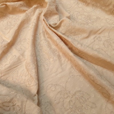 Ткань Батист люрекс (бежевый)